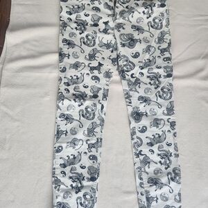Black and White Patterned Monki Skinny Jeans